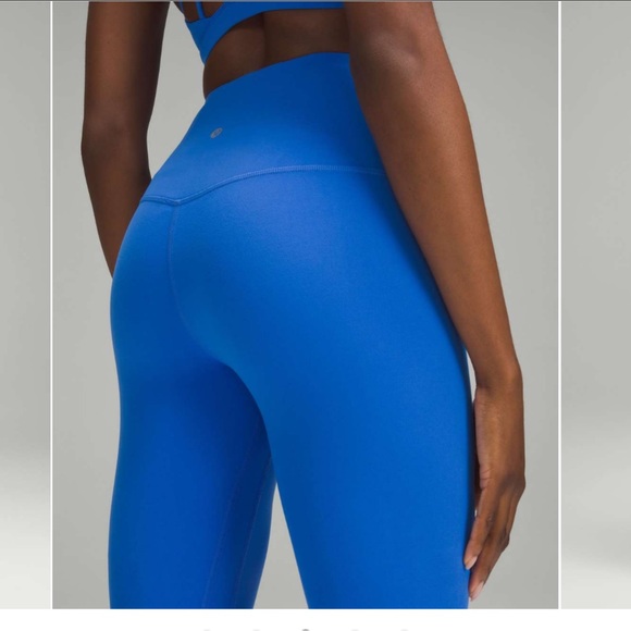NWT Pipe Dream Blue Lululemon Align High Rise Zip Front 25”/ Size 12💙 - Picture 7 of 8